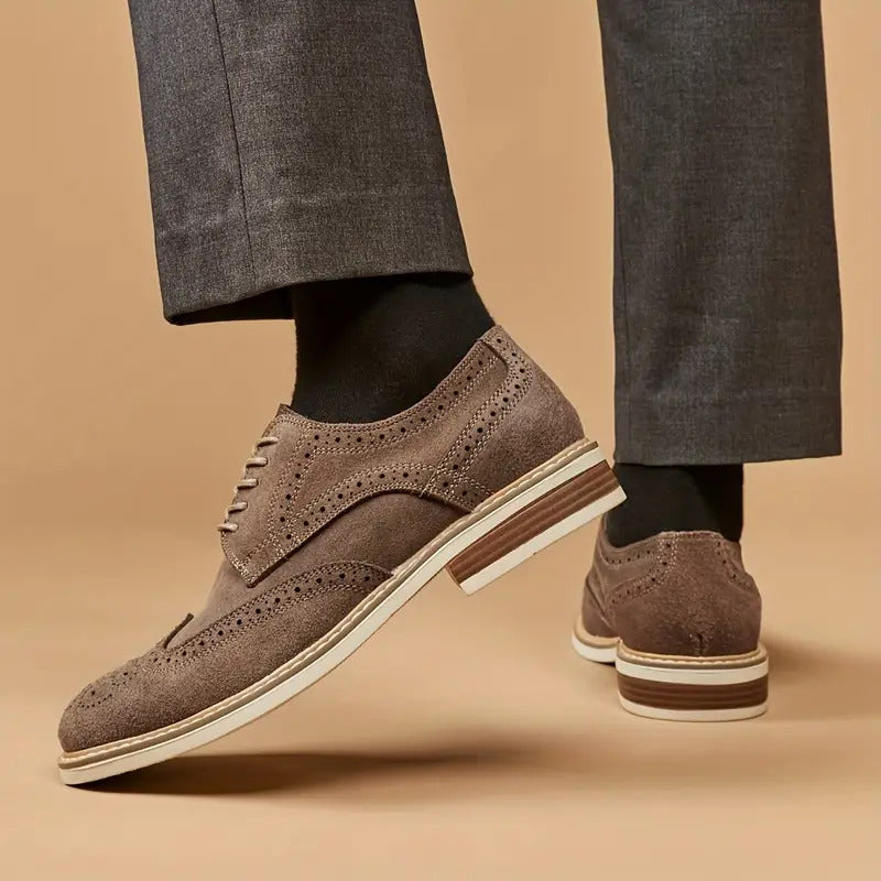 Rustic Charm™ Classic Suede Brogues