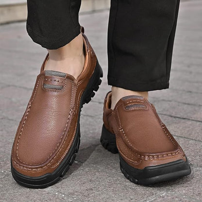 Genuine Leather Frode - Men Classic Shoes With Supportive Orthopedic Soles