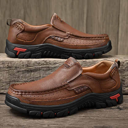 Genuine Leather Frode - Men Classic Shoes With Supportive Orthopedic Soles