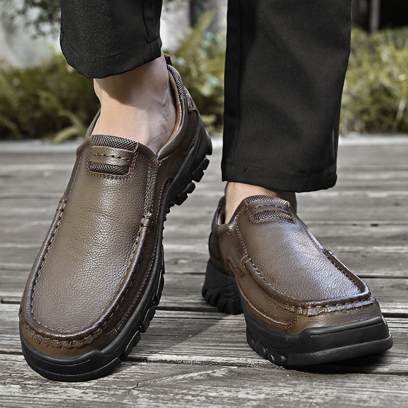 Genuine Leather Frode - Men Classic Shoes With Supportive Orthopedic Soles