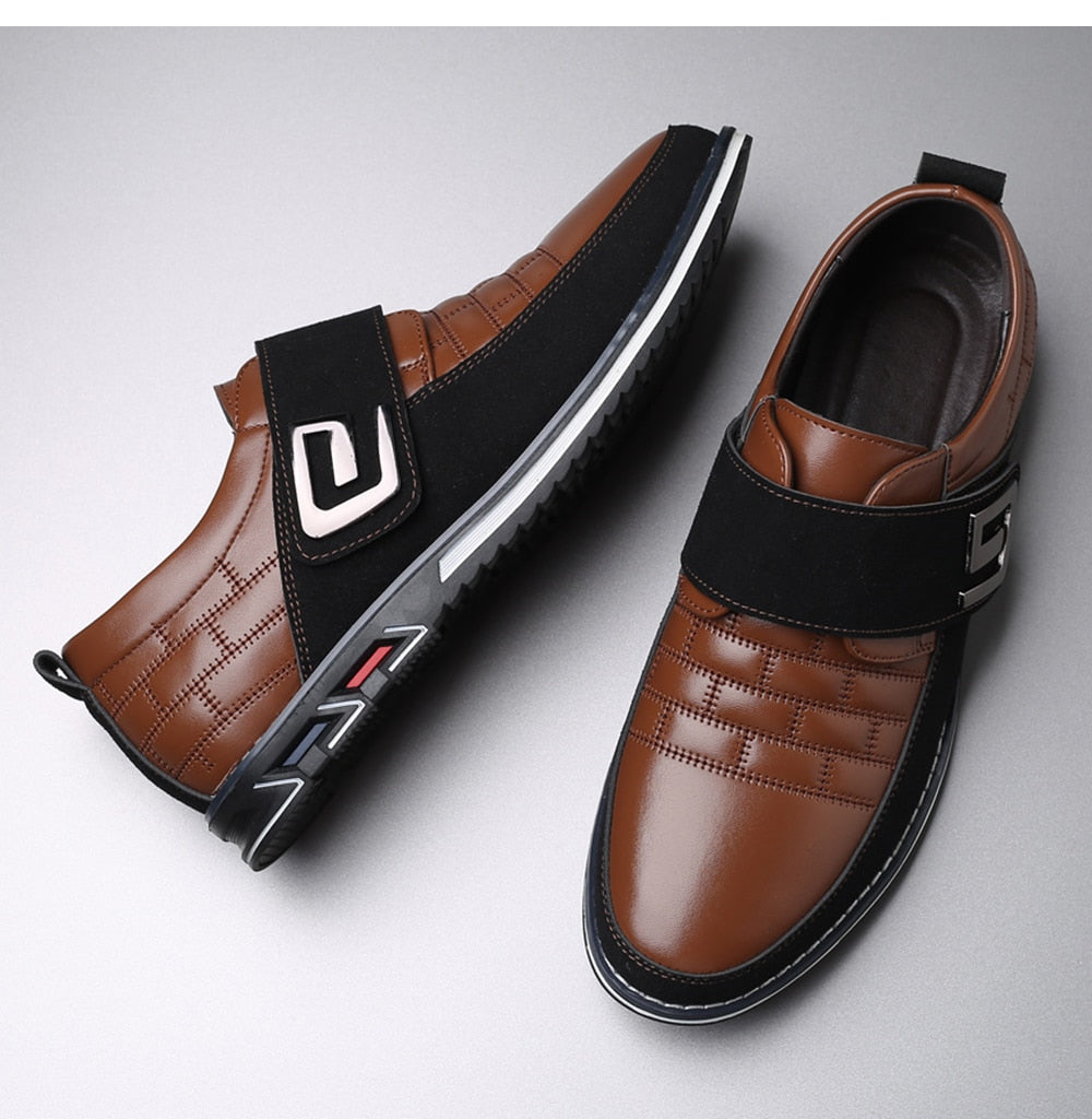 Oxford Velcro Orthopedic Leather Shoes