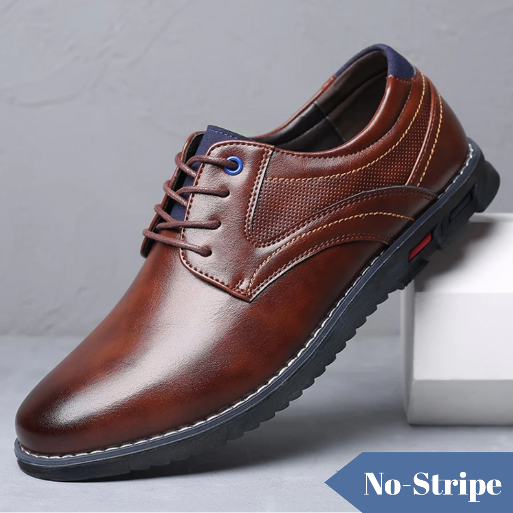 Oxford Lisse No-Stripe Orthopedic Dress Shoes