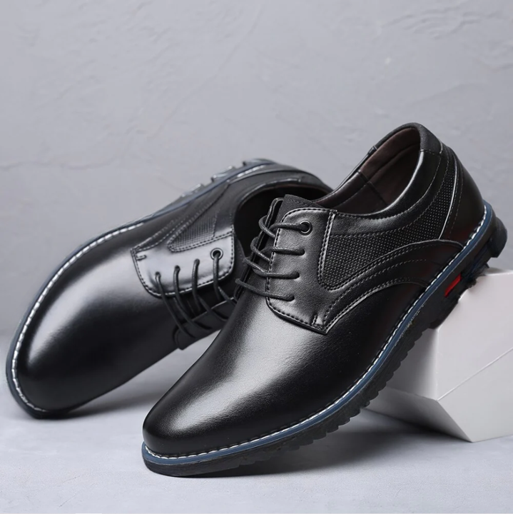 Oxford Lisse No-Stripe Orthopedic Dress Shoes